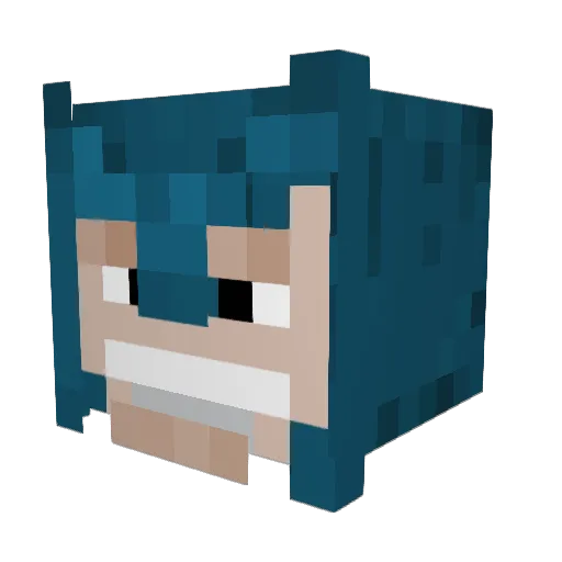 Cocobutter45 Minecraft avatar head, 3D render
