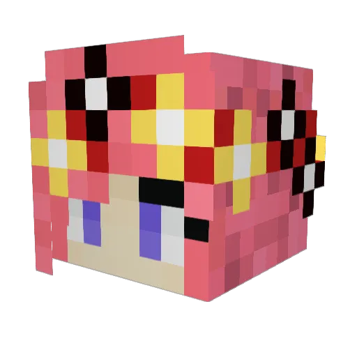 Minecraft-Avatar von Cocoecake: Kopf als 3D-Render