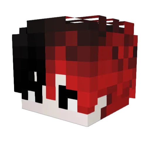 Cocogodness77 Minecraft avatar head, 3D render