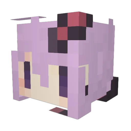 Cocona1341 Minecraft avatar head, 3D render