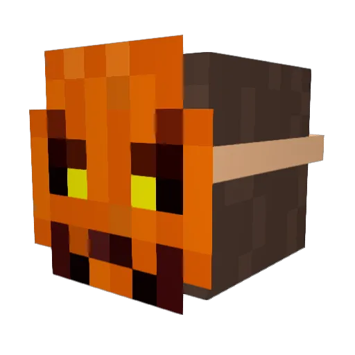 Coconut1242 Minecraft avatar head, 3D render