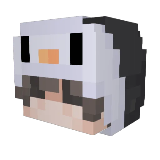 CoconutIsFruity Minecraft avatar head, 3D render