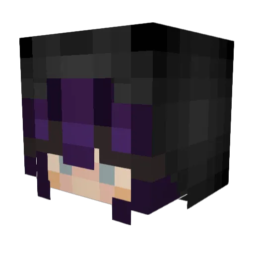 CoconutIsla Minecraft avatar head, 3D render