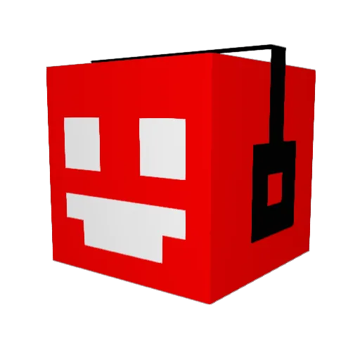 CoconutJack Minecraft avatar head, 3D render