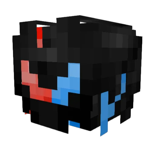 CoconutMachine Minecraft avatar head, 3D render