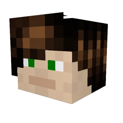 Coconut_Sword Minecraft avatar head, 3D render