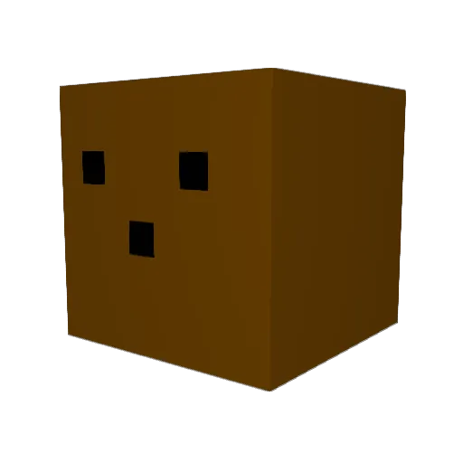 Coconutman555 Minecraft avatar head, 3D render