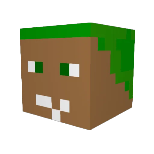 CoconutsGN Minecraft avatar head, 3D render