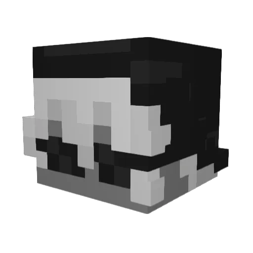 Cocopeddles Minecraft avatar head, 3D render