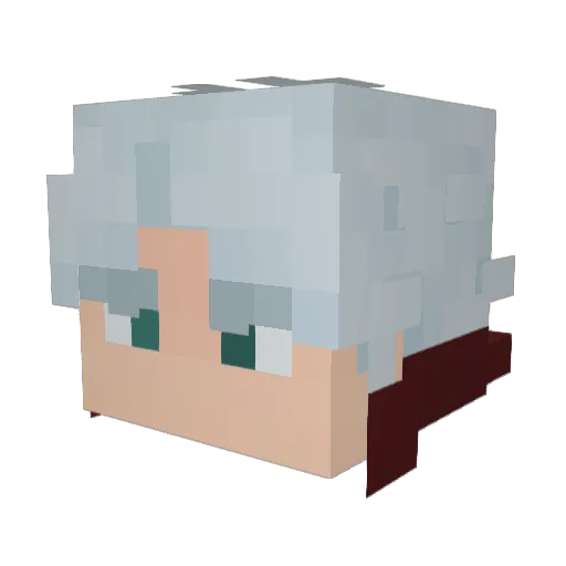 Cocosnuts Minecraft avatar head, 3D render