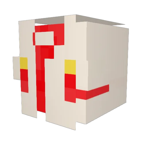 Cod3xTV Minecraft avatar head, 3D render