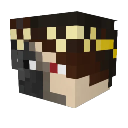 Cod99 Minecraft avatar head, 3D render