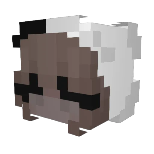CodExplorer Minecraft avatar head, 3D render