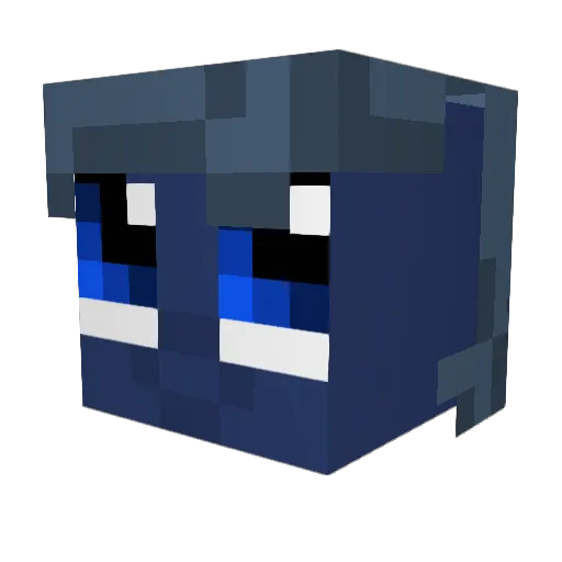 CodGod Minecraft avatar head, 3D render