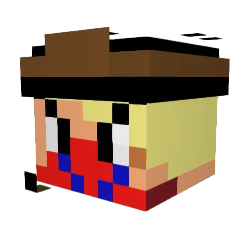 Cod_player11 Minecraft avatar head, 3D render