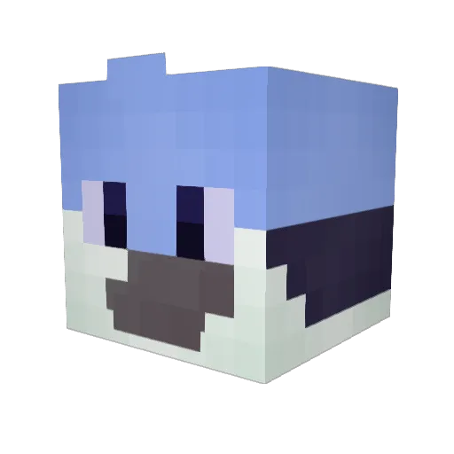 Coda_V2 Minecraft avatar head, 3D render