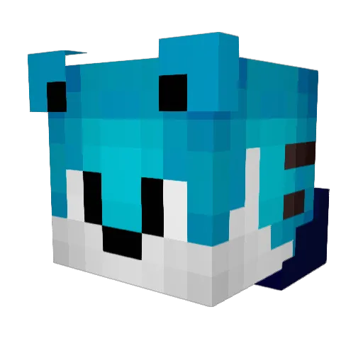 Code308 Minecraft avatar head, 3D render