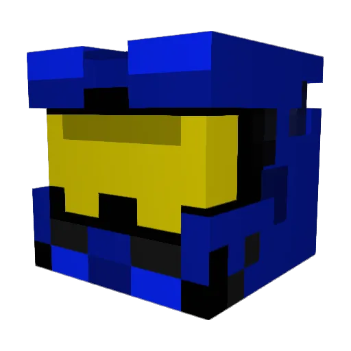 Code332 Minecraft avatar head, 3D render