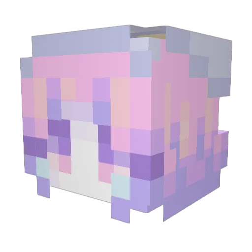 Code357_xlovve Minecraft avatar head, 3D render