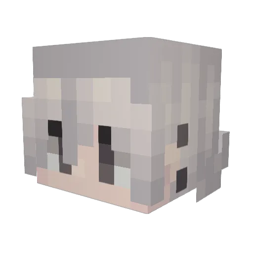 CodeBlack20 Minecraft avatar head, 3D render