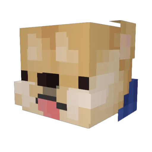 CodeChrisB Minecraft avatar head, 3D render