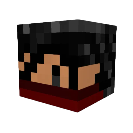 CodeDenzy Minecraft avatar head, 3D render