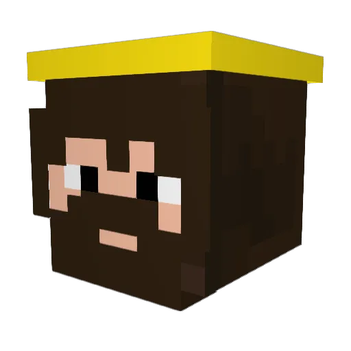 CodeGabs Minecraft avatar head, 3D render