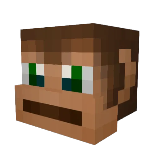 CodeMunky Minecraft avatar head, 3D render