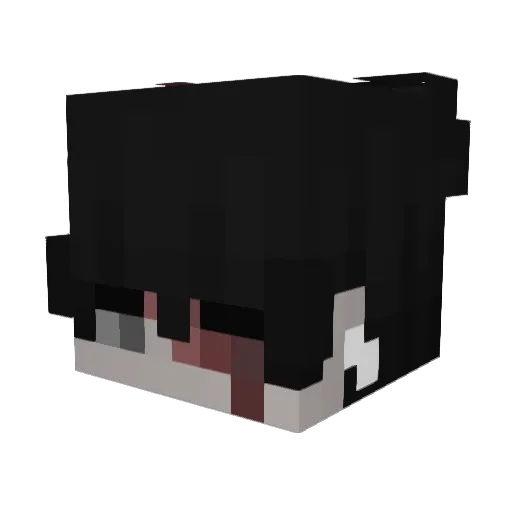 CodeNameShikyu Minecraft avatar head, 3D render