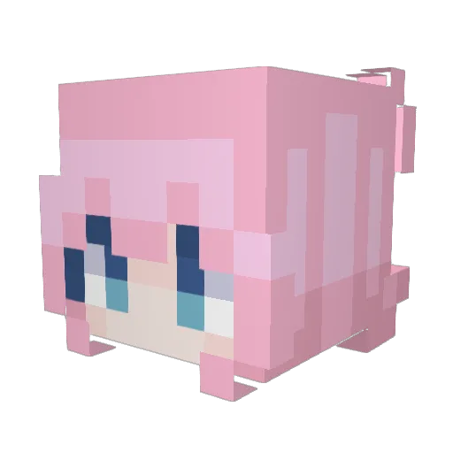 CodeQAQ Minecraft avatar head, 3D render