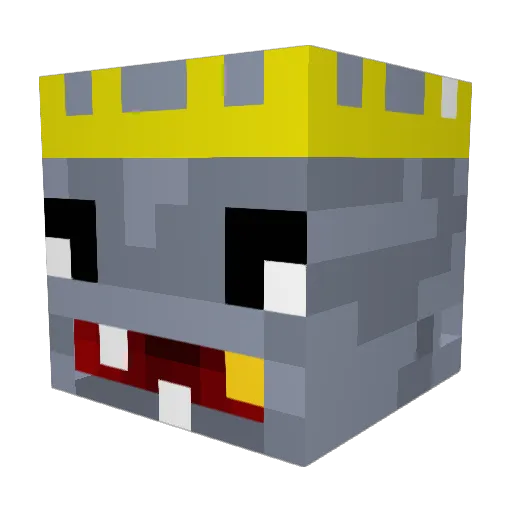 CodeReaders Minecraft avatar head, 3D render