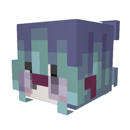 CodeShiid_ Minecraft avatar head, 3D render