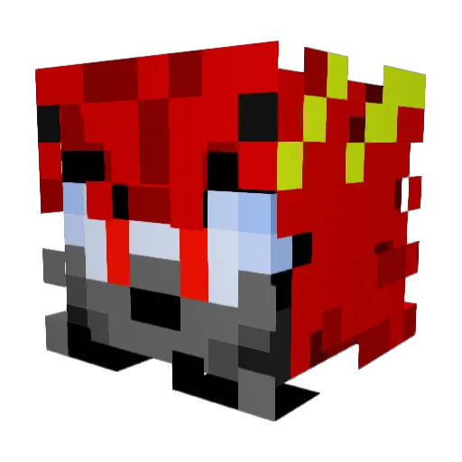 CodeTron11 Minecraft avatar head, 3D render
