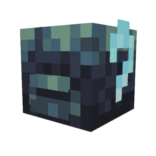 CodeWarden_ Minecraft avatar head, 3D render