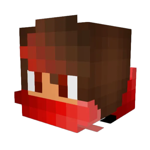 CodeXeno Minecraft avatar head, 3D render
