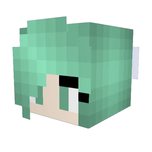CodeYahoo Minecraft avatar head, 3D render