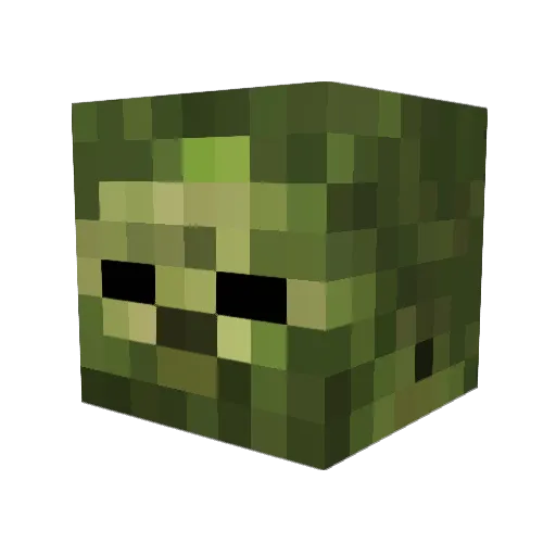 CodeZer00 Minecraft avatar head, 3D render