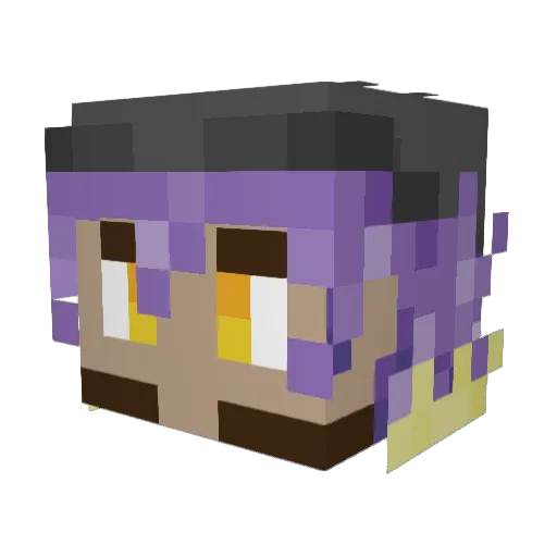 Code_406 Minecraft avatar head, 3D render
