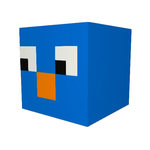 Code_Caffeine Minecraft avatar head, 3D render