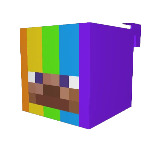 Code_Maacon_12 Minecraft avatar head, 3D render