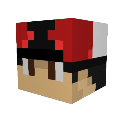 Code_Man52 Minecraft avatar head, 3D render