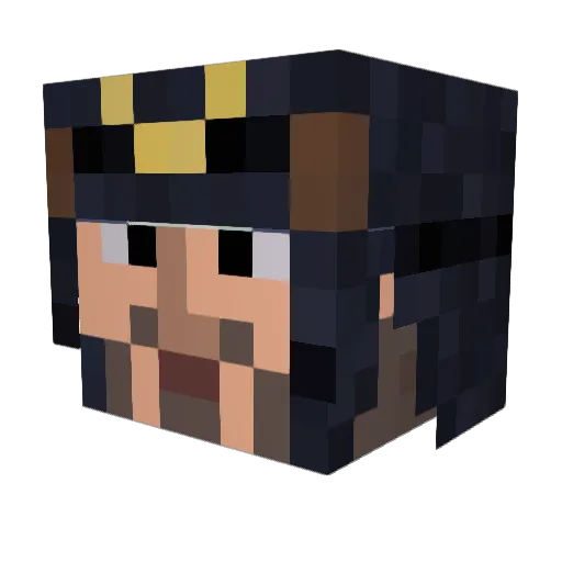 Code_OG Minecraft avatar head, 3D render