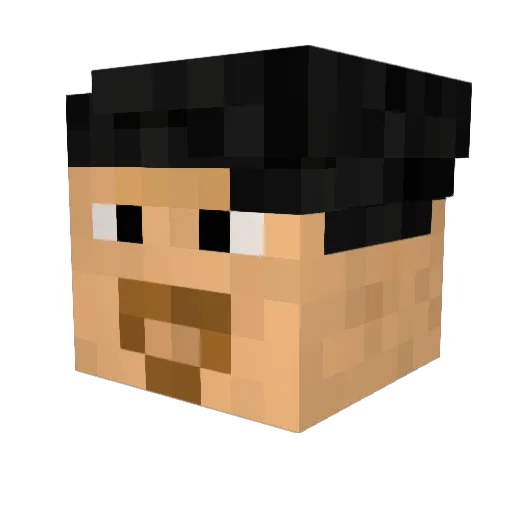 Code_Red2 Minecraft avatar head, 3D render