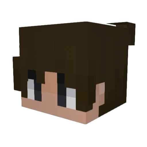 Code_Thing Minecraft avatar head, 3D render