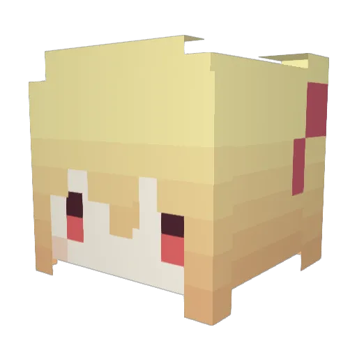 Code_Ultimate Minecraft avatar head, 3D render