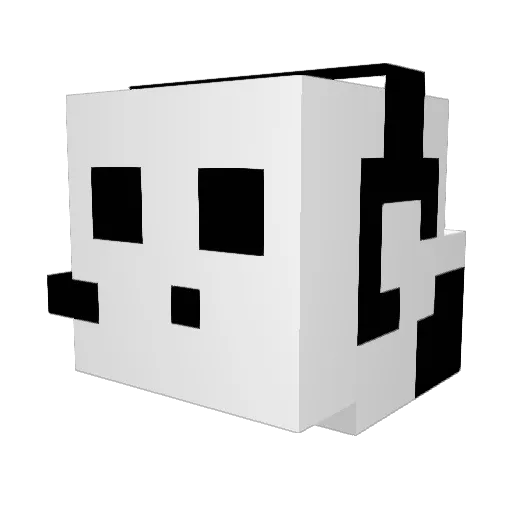 CodedData Minecraft avatar head, 3D render