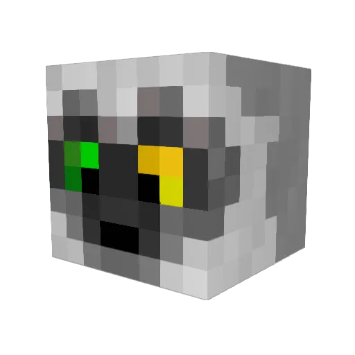 CodedLemur Minecraft avatar head, 3D render