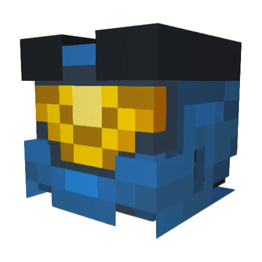 Codeicide Minecraft avatar head, 3D render