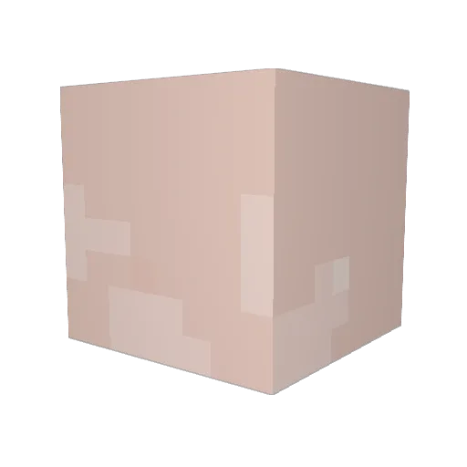 Codeitz Minecraft avatar head, 3D render