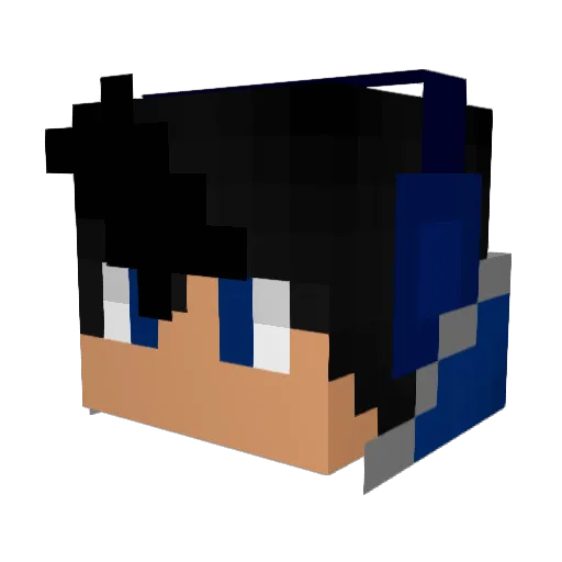 Codeman1074 Minecraft avatar head, 3D render